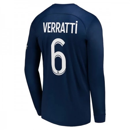 Virallinen pelipaita Paris Saint-Germain Verratti 6 Koti 2022-23 Pitkähihainen - Miesten